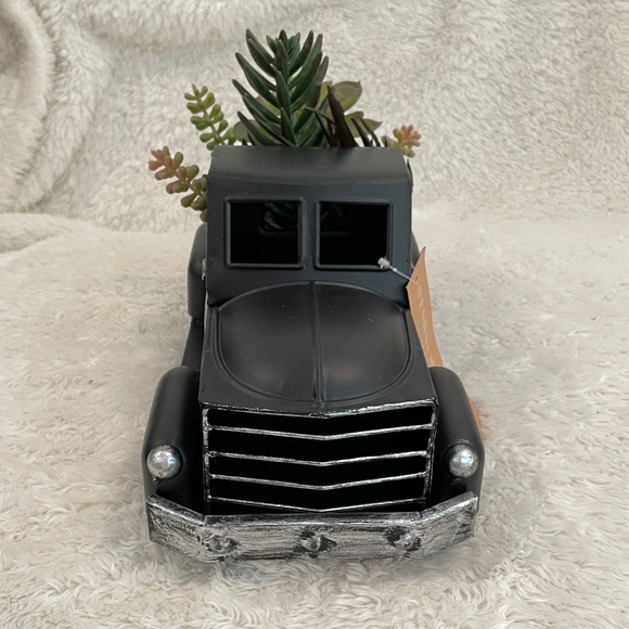 Patriotic Vintage Metal Truck with Succulents - Picture 9 of 9